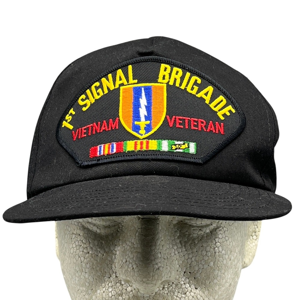 1st Signal Brigade HMC Honors Vietnam Veteran Men Embroidered Patch Snapback Hat